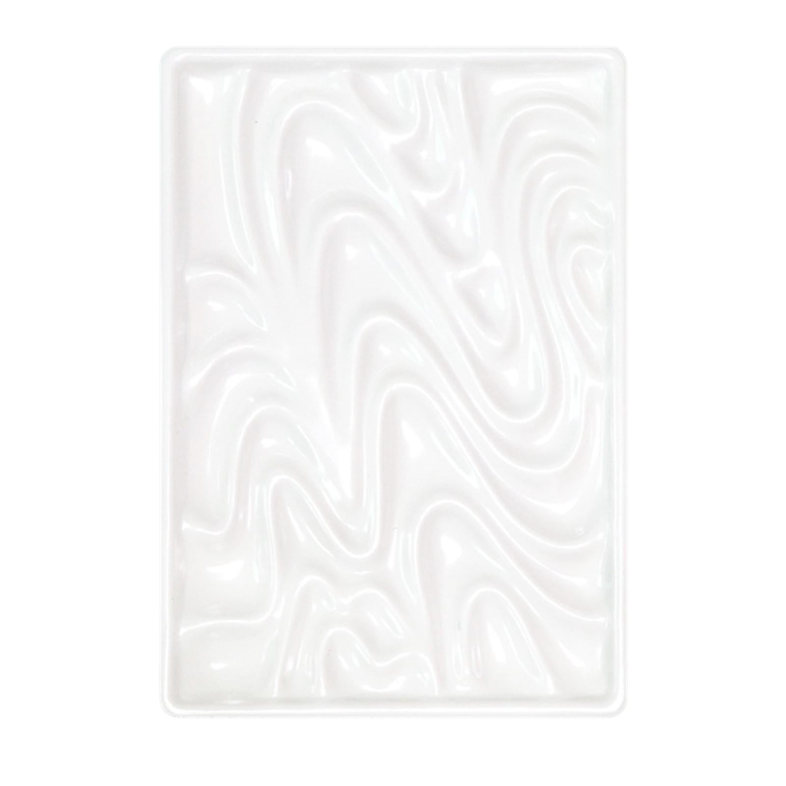 S SERENABLE Watercolor Imitation Porcelain Paint Tray Watercolor Supplies for Watercolor,Gouache, Acrylic and Oil Paint - 21x14.8CM