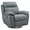 Grey Green, variant on Mars Furniture Fabric Glider and Swivel Power Recliner with USB port in Blue