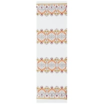 SAFAVIEH Cedar Brook Osmond Geometric Runner Rug, Ivory/Green, 2'3" x 8'