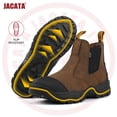 thumbnail image 5 of Jacata Chelsea Boots Men Slip On Work Boots for Men (Brown Size 10), 5 of 5