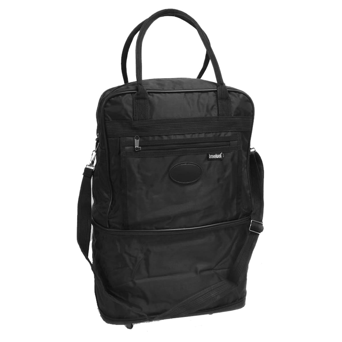 Bed Bath & Beyond Adult Unisex Travel Carry On Overnight Weekend Cloth Accessories Pants Essential Expandable Tote with Wheels Navy, One size, Black
