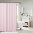 thumbnail image 5 of Btomtd Solid Color Shower Curtain with Waterproof and Mildew Proof, No Drill Bathroom Shower Partition Curtain, Shower Curtain Liner for Modern Bathroom - 70.86"x70.86", Pink, 5 of 6