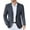 Navy Blue, variant on COOFANDY Men's Knit Blazer Business Dress Suit Jacket Slim Fit Stretch Sport Coat