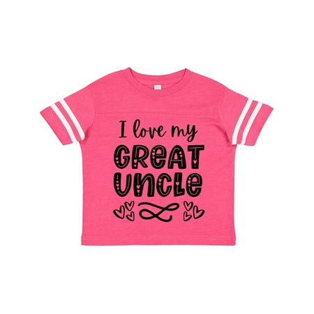 

Inktastic I Love My Great Uncle with Hearts Gift Toddler Boy or Toddler Girl T-Shirt