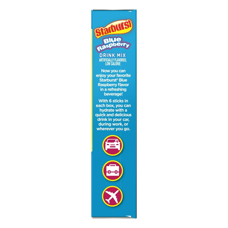 12 pack) Starburst Zero Sugar Singles-to-Go Powdered Drink Mix