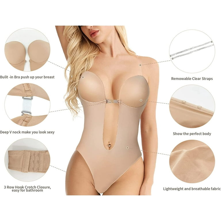 sexy bodysuit corset clear strap backless