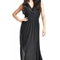 thumbnail image 5 of Vestido largo cintura smock Roman Fashion / Juvenil, 8801-SO (Negro) negro M, 5 of 5