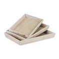 thumbnail image 1 of Cheungs 5630-3 Modern Cottage Themed Bamboo Tray Set - 3 Piece, 1 of 1