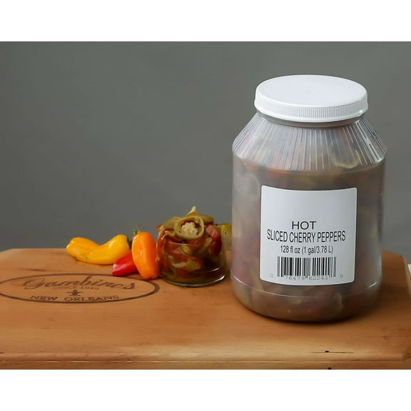 (Price/Case)Gambinos 075423662166 Hot Sliced Cherry Pepper 1-2 Each