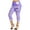 Purple, variant on fartey Womens Plus Size Capri Yoga Pants Slim Casual Faux Denim Print 3/4 Trousers Trendy Novelty Elastic High Waisted Leggings Soft Tummy Control Workout Yoga Capris, S-5XL