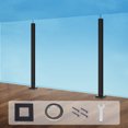 thumbnail image 1 of VEVOR Glass Clamp 41.34" H Railing Bracket for 0.39 "-0.47 " Glass Black Black, 1 of 9