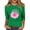 04-Green, variant on NAMTYQX Breast Cancer Awareness Shirt Hip Round Neck Stretch Navy Size XL