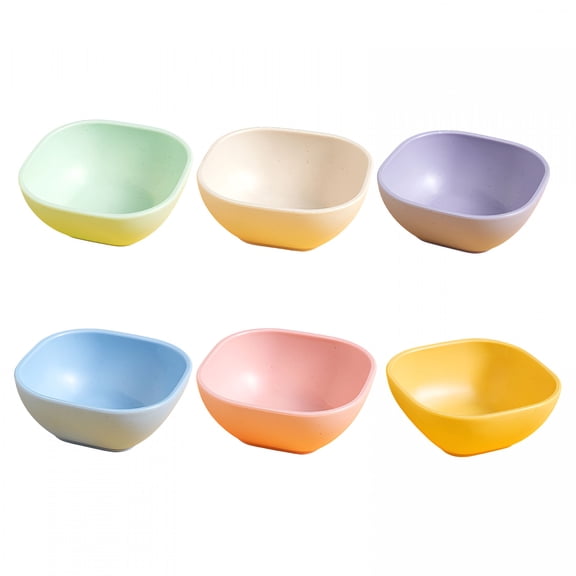ACDANC Soy Sauce Dish 5 Oz,Small Bowls for Dip,Unbreakable Chip and Dip Bowl,Wheat Straw Bowl Sets of 6,Dipping Sauce Cups for Kitchen,Dishwasher Safe Dipping Bowls for Ketchup