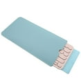 thumbnail image 1 of PU Leather Wireless Keyboard Sleeve Travel Keypad Pouch Storage Bag Shockproof Protective Case for Logitech K380 Light Blue, 1 of 6