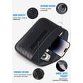 thumbnail image 3 of 2 Pack Faraday Bags for Phones and Car Keys,RFID Signal Blocking Bag, Carbon Fiber Material Shielding Case for Cell Phone Privacy Protection & Key Fob, Anti-Tracking Anti-Hacking Case Blocker, 3 of 6