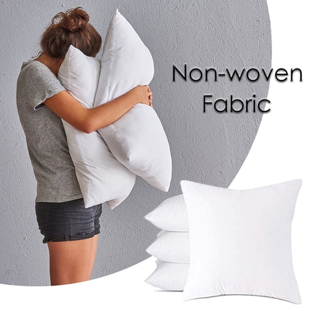 Funda De Almohada Cojín de cabecera de 40x40 cm con relleno de tela no tejida y lana para sofá cama (1 pieza). Rkxzt
