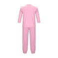 thumbnail image 4 of OGLCCG Girls 2 Piece Set Ruffle Long Sleeve Pullover Top and Wide Leg Jogger Pants Lightweight Solid Color Spring Outfits Lounge Sets 4-13 Years, 4 of 6
