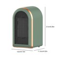thumbnail image 3 of Mini calentador de ventilador eléctrico de calentamiento rápido PTC de 1200W para el dormitorio del hogar (enchufe verde de la UE), 3 of 6