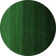 thumbnail image 1 of Ahgly Company Indoor Round Abstract Emerald Green Contemporary Area Rugs, 4' Round, 1 of 4