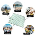 thumbnail image 6 of UNICOO® Extra Large Outdoor Picnic Blankets, Sandproof & Waterproof Foldable Blankets for Beach, Park, Camping on Grass Picnic Blankets (Blue Lily), 6 of 7