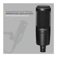 thumbnail image 3 of Micrófono de condensador para estudio Audio-Technica AT2020 con accesorios, 3 of 9