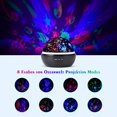 thumbnail image 3 of 2 In 1 Led Star Light Projector, Baby Night Light, Ocean Wave Projection Lamp, 8-Color Changing & 360 ° Rotatable Table Lamp For Children'S Room, Bedroom, Party Birthday Decor (Black), 3 of 7