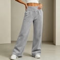 thumbnail image 6 of JOANKDMI High Waisted Lounge Trousers for Women Wide Leg Athletic Pants with Pockets Tummy Control Loose Baggy Joggers for Yoga Workout Running and Everyday Wear, 6 of 9
