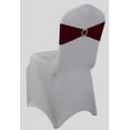 thumbnail image 2 of MDS Pack of 200 Spandex Chair Sashes Bow Ties With Buckle for Wedding - Burgundy, 2 of 6