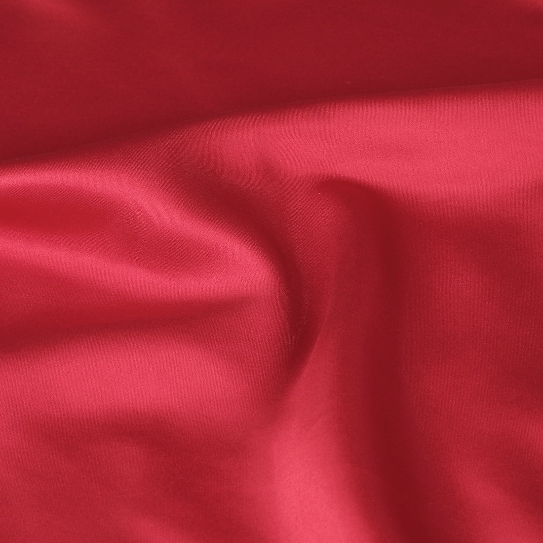 Unique Bargains 2-Pack Satin Pillow Shams Queen Size 20" x 30" Wine Red