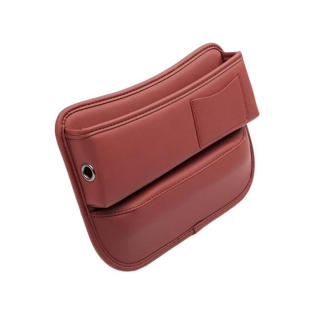 Organizador de espacio para asientos laterales de coche, organizador de almacenamiento para asientos delanteros Rojo