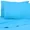 Aqua Blue, variant on Huba Homes Premier Colorful Bright 4 pc Microfiber Sheet Sets full aqua blue