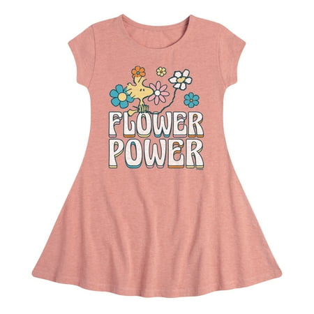 

Peanuts - Flower Power - Toddler & Youth Girls Fit & Flare Dress