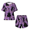 thumbnail image 2 of Yiaed Funny Goose Print Short Sleeve Pajama Sets for Women Casual Crew Neck 2 Piece Lounge Sets Women's Short-Sleeved Pajama-Small, 2 of 5