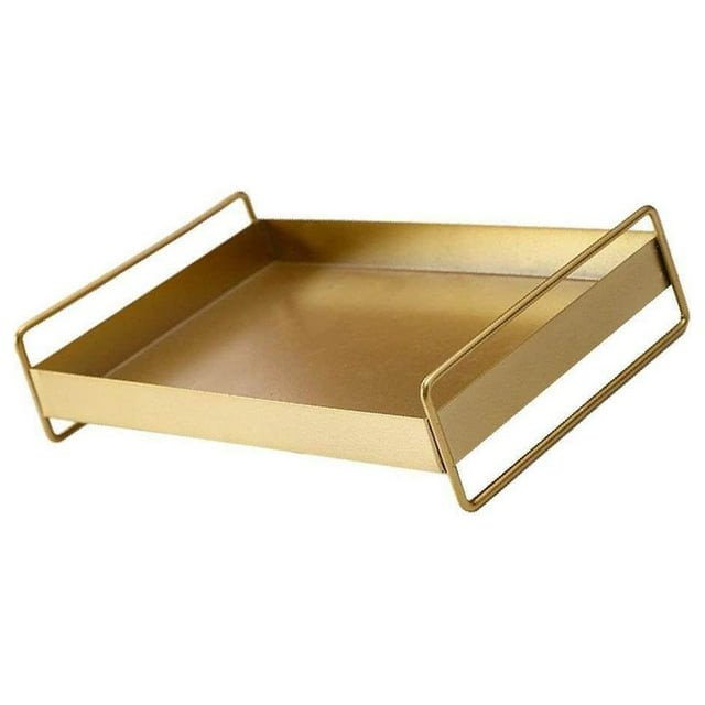 Rectangle Serving Tray Earring Storage w/Handle Desk Organizer Plate for Party Decor Gift