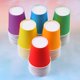 thumbnail image 4 of Vasos de papel desechables URATOT de 9 onzas, 60 unidades, para fiestas y bricolaje, 6 colores, 4 of 7