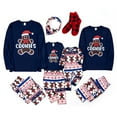 thumbnail image 2 of PatPat Christmas Pajamas Family Matching Pajamas Sets Long Sleeve 2 Piece Holiday Pjs with Cute Gingerbread Man Pattern for Kids Girls Boy with Socks, Royal Blue, 8-9 Years, 2 of 12