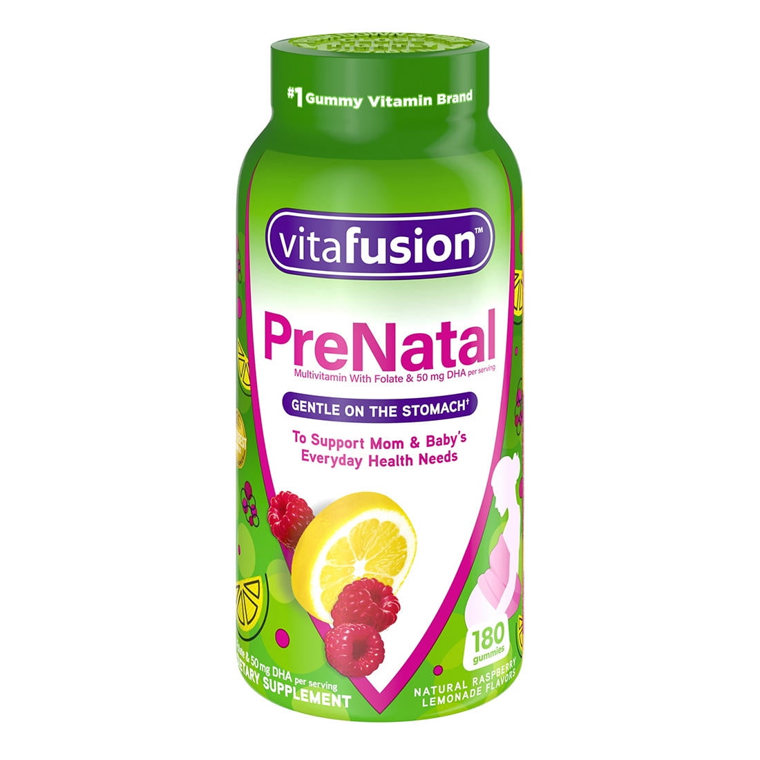 VitaFusion PreNatal DHA, Folate and Multivitamin Gummy, Assorted Flavor