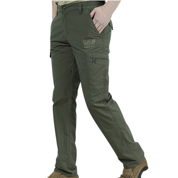 Pantalones largos de moda para hombre, con cordón, cintura elástica, color sólido, informales, largos, para hombre