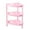 Pink, variant on GOOHOCHY Small Shelf Corner Shelf Organizer Plastic White 1 Piece 10.04X8.27X13.0 In