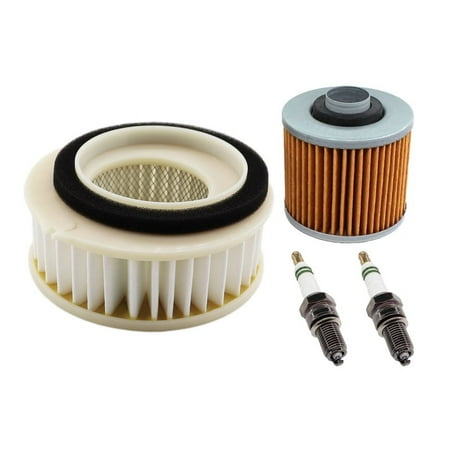 Oil Air Filter Spark Plug Kit for Yamaha XVS650 V-Star 650 Custom Classic 1998-2016 4TR-14451-00-00 XVS650A XVS650AT