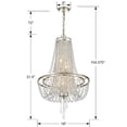 thumbnail image 2 of ARC-1907-SA-CL-MWP Crystorama Lighting Arcadia - 4 Light Chandelier-Hand Cut Crystal Type-Antique Silver Finish   -Traditional Installation, 2 of 8