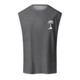 thumbnail image 4 of HCNTES Men’s Workout T-Shirt Muscle Shirt Tank Top Summer Sleeveless Tee Cool Sportswear Running Vest(Gray,S), 4 of 4