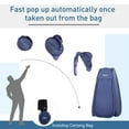 thumbnail image 4 of Outsunny Pop Up Shower Tent for Outdoor Camping Beach, Navy Blue, 4 of 10