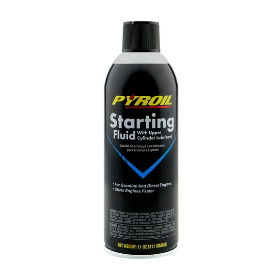 Pyroil Starting Fluid, 11oz Can - New, Starts Gasoline & Diesel Engines, -40°F Ready