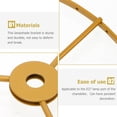 thumbnail image 4 of SHISUYAN Creative E27 Chandelier Frame DIY Lampshade Frame Home Lampshade Holder, 4 of 8