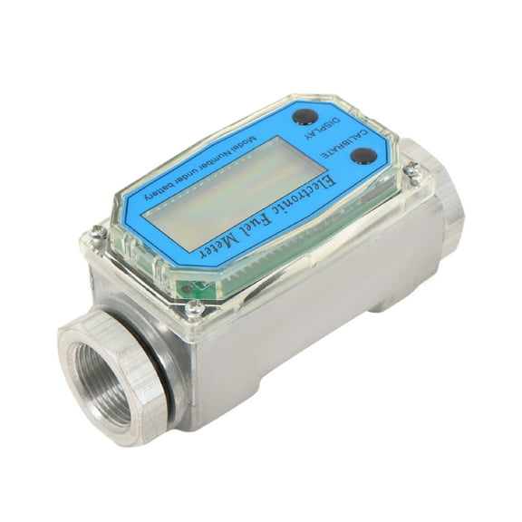 1" Digital Turbine Flow Meter for Liquid Flow Meter w/ 3/4 Interface 2.6-26 GPM