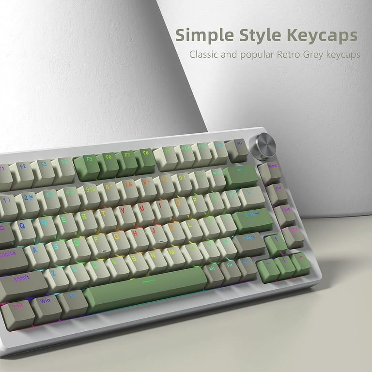 XVX PBT Keycaps, Shine Through Keycaps, OEM Profile Full Size Keyboard  Keycaps, Double Shot Custom Keycaps for 61/64/68/84/87/100/104/108 for  Cherry