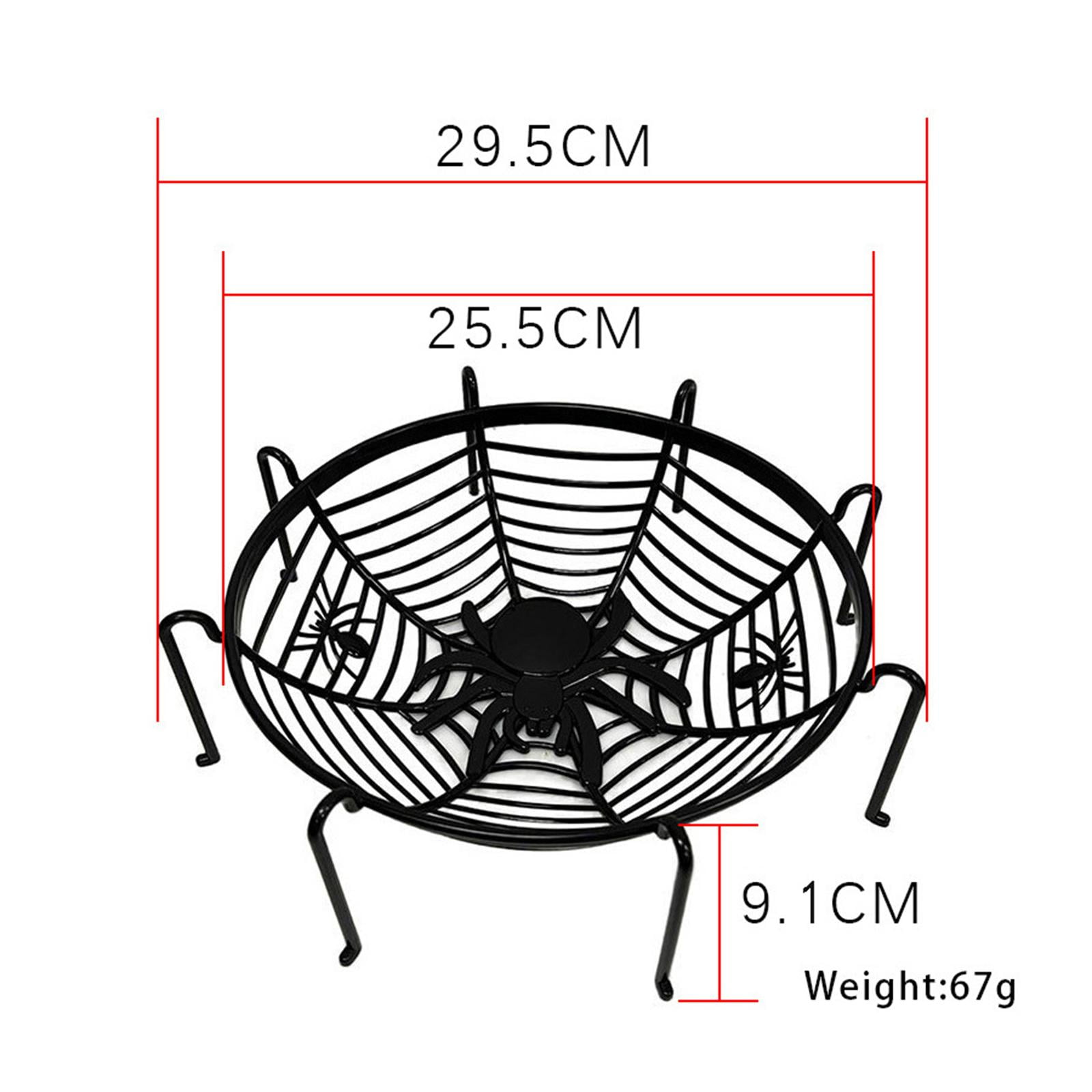 WLPZXP Decorative Spider Web Basket Stand Easter Prop Candy Basket for Coffee Table 6pcs