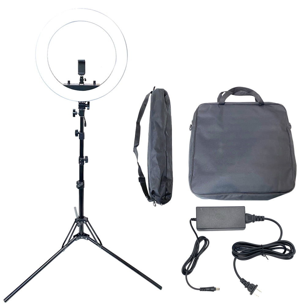 Ring Light Kit 17" 55W 5500K Dimmable LED Ring Light, Light Stand, Carrying Bag for Camera,Smartphone,YouTube,Self-Portrait Shooting