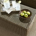 thumbnail image 4 of Pemberly Row 40" Glass Top Patio Coffee Table in Brown, 4 of 6